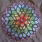 Stained glass effect mandala
